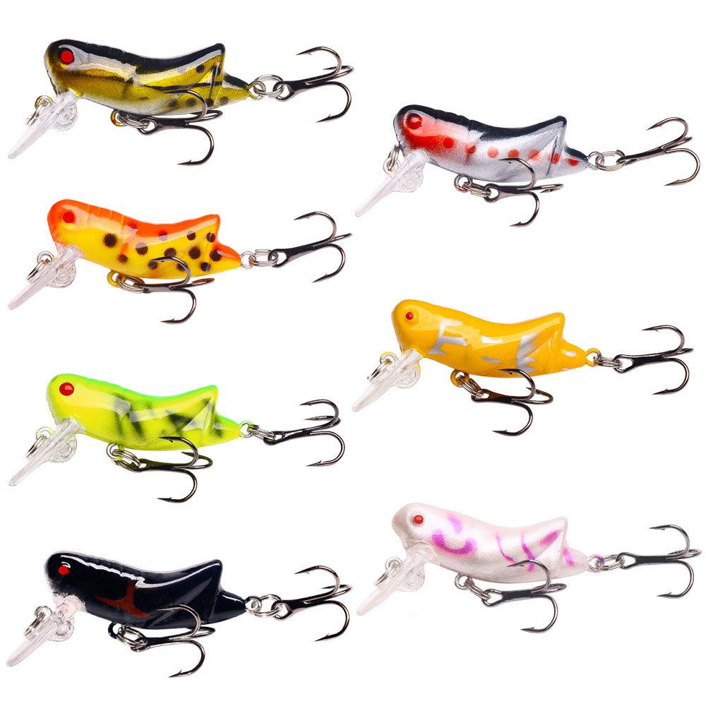 

4.5CM-4.1G 7PCSMinnow, grasshopper, locust, surface-type artificial bait, insect lure, hard bait, freshwater micro-lure, new lur 4.5CM-4.1G
