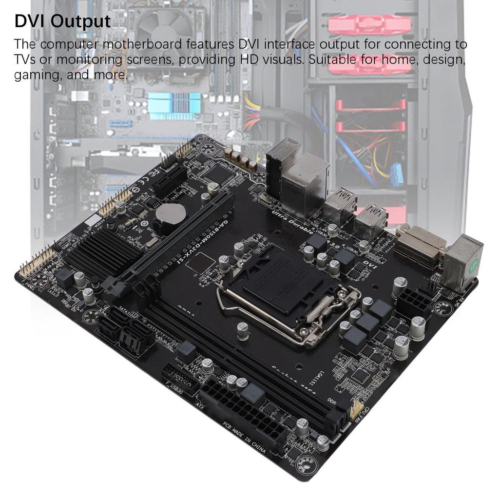 Double DDR4 memory LGA 1151 CPU Realtek ALC887 sound DVI PCIE power Realtek Gigabit Ethernet motherboard, slot, 8-channel chip, output, 3.0, 5-phase