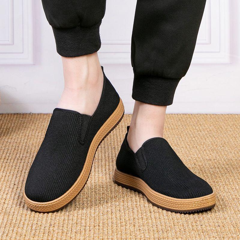 Spring and Autumn Cloth Shoes Summer Breathable Light Wormwood Deodorant Casual Shoes Retro Cloth Shoes
