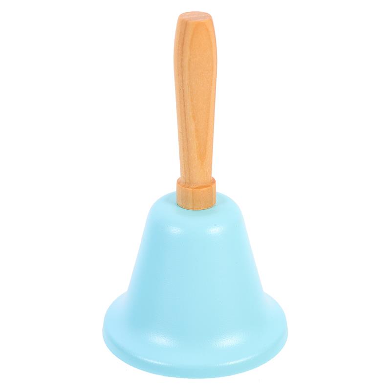 Pink Santa Claus Metal Bell Wood Handle Hand Bell Retro Call Bell Hotel Dish Bell Bar Bell Kitchen Table Centerpieces Christmas