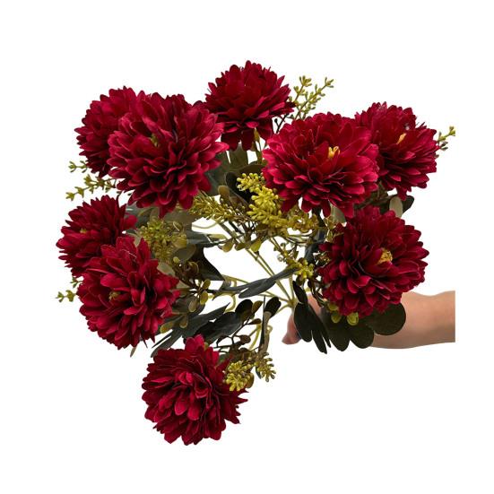 Chrysanthemum Bunch Faux Flowers with Bendable Stems Realistic Fake Flowers