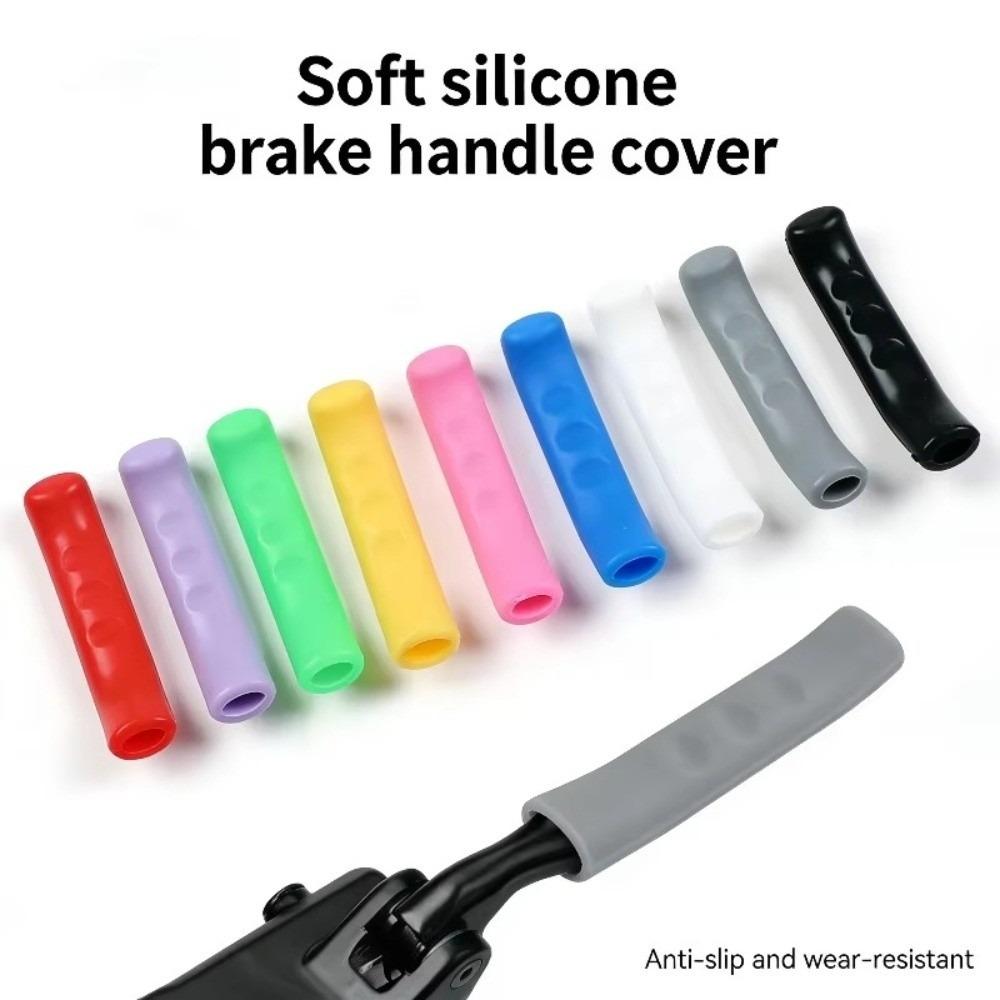 1 Pair Anti Slip Bike Brake Handle Grip Silicone Bicycle Handle Protector Handle Protection
