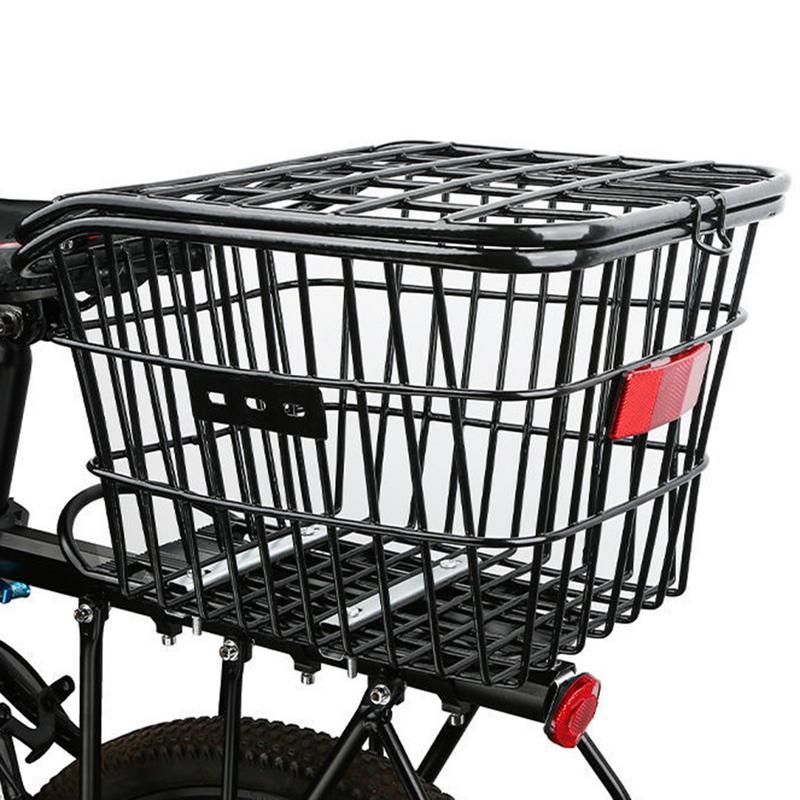 Rear Bike Basket Organizer Bike Frame Basket Pet Carrier Bicycles Cargo Rack for Biking Mountain Bike Electric Bike