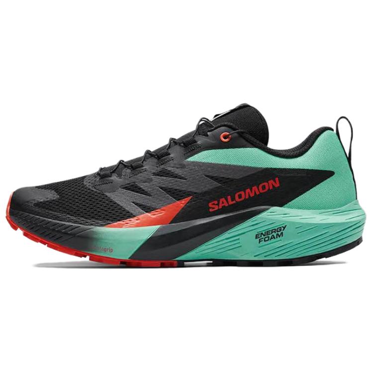SALOMON Sense Ride 5 Comfortable Versatile Cushioning Breathable Lightweight Low-Top Casual Urban Commuting Running Shoes Men Sneakers Black 476982