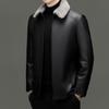 Men's Genuine Leather Jacket New First Layer Sheepskin Men's Business Casual Slim Fit Jacket