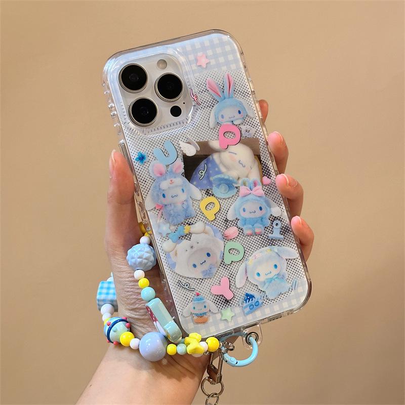 Cinnamoroll iPhone 17 Pro Case, Fits iPhone 13/14 and 15/16 Pro Max, Cartoon Colors