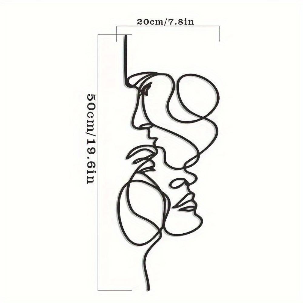 Handcrafted Wrought Iron Wall Art Metal Sculpture for Living Room Decor Restaurant Background