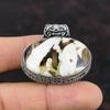 Peanut Wood Jasper Gemstone Pendant 925 Sterling Silver Pendant Handmade Pendant Silver Jewelry For Gift Vintage Pendant Birthstone Pendant