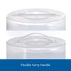 12 Inch Clear Cake Carrier with 2 Pack 9 Inch Round Non-Stick Carbon Steel Baking Pans Transport Serve Store Desserts