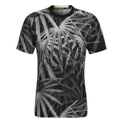 Printed Athletic Fitness T-Shirt Men Tops Black HB6518