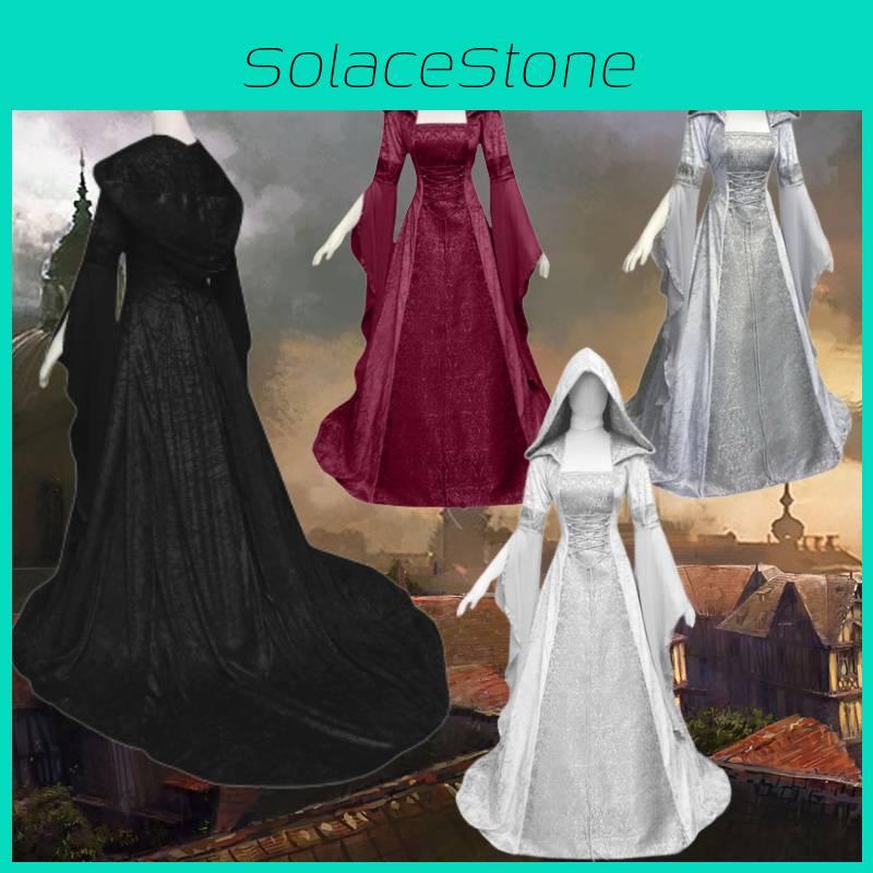 The Ultimate Wedding Dress Solid Color Hooded Design