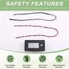 Golf Cart For Rv Vehicle Battery Meter LCD Display Volt Meter 10-100V Voltage Indicator Temperature Gauge For Cars Yacht