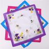 3Pcs 28x28cm 100% Cotton Vintage Flower Printed Women Lady Handkerchief Wedding Party Gift Random Color