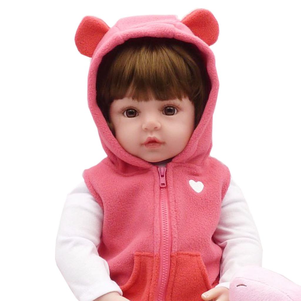 BZDOLL 60cm 24inch Soft Vinyl Reborn Baby Doll Toys Like Real Bebe Princess Toddler Birthday Gift Fashion Birthday Present Girls