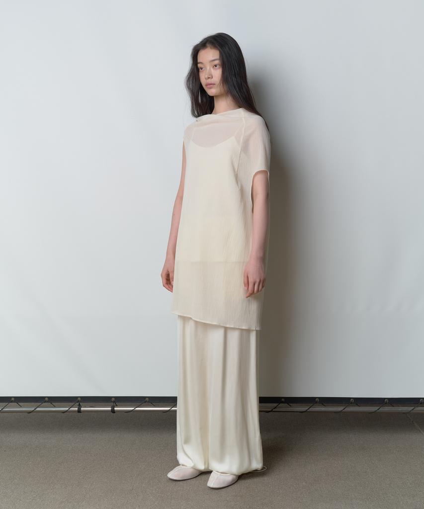 Bopeu Lunel Sheer Asymmetric Top (Cream)