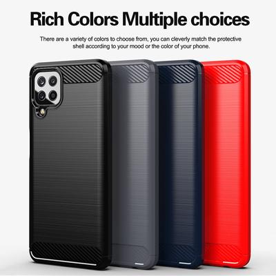 For Samsung Galaxy A22 Carbon Fiber Case Shockproof Silicone Cover For Samsung Galaxy A22 4G Case for Galaxy A22 5G A32 A52 A72