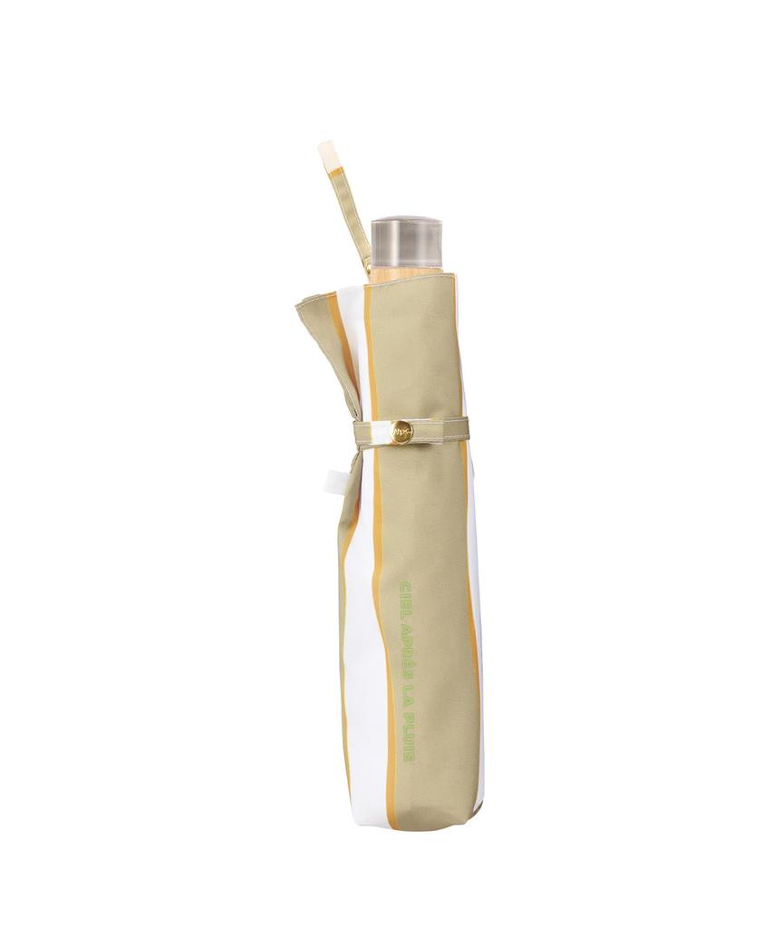 Guarda-chuva Dobrável Nuance Stripe Bege e Chuva para o Trajeto e 2026Wpc. Guarda-chuva, Mini, Guarda-sol/Proteção UV Leve, Estiloso, Fofo, Escola,
