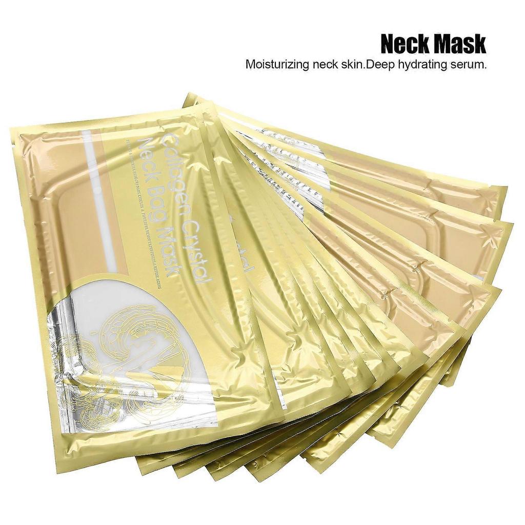 10pcs/Set Collagen Neck Mask Anti Wrinkle Nourishing Brightening Neck Skin Firming Mask