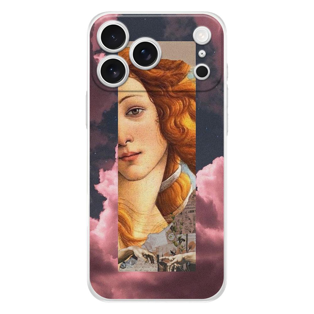 Clear Phone Case For iPhone 17 Air 16E 16 11 15 14 Pro MAX 12 13 7 8 Plus SE Easter Cover Protection ART Aesthetic Collage Venus