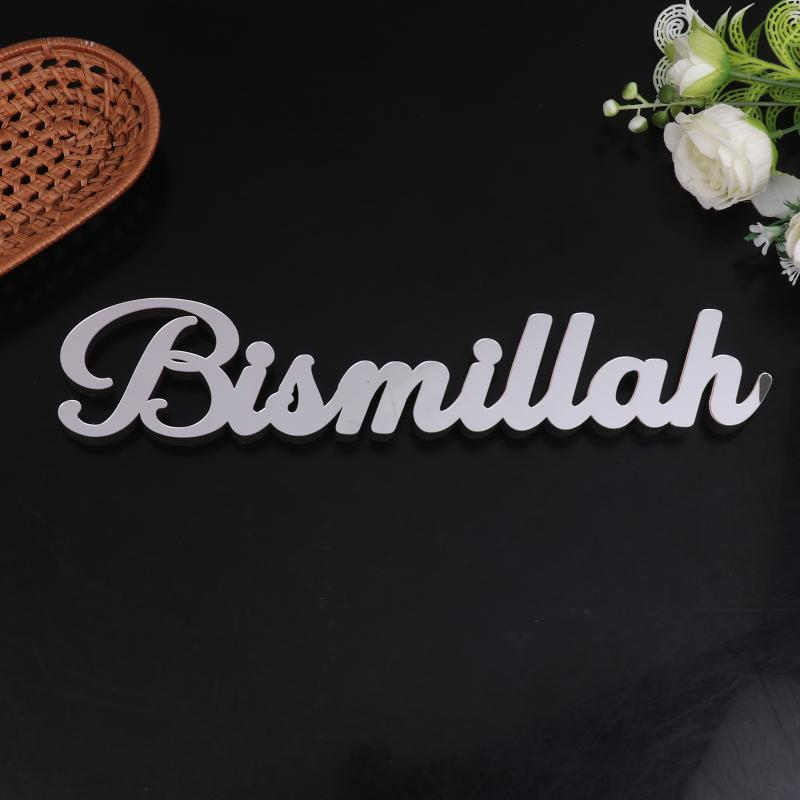 Neues Eid Mubarak Tischornament mit Mond-Stern-Laterne Gold Silber Acryl Islamische Heimdekoration Geschenk für Ramadan Kareem
