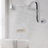Enhances Your Shower Height with Sturdy Stainless Steel S Shape Showerhead Arm Chromes Finish Bathroom Accessory