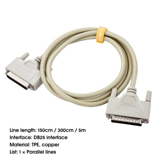 Druckerkabel Professionell 1,5m 3m 5m Hochgeschwindigkeit 25-Pin Parallele Schnittstelle DB25 Stecker