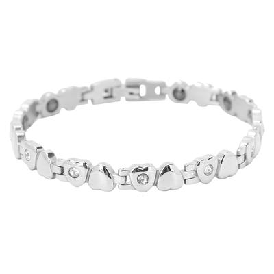 Braccialetto Terapia Magnetica Sollievo Dolore Articolare Acciaio di Titanio Elegante Braccialetto Magnetico Regalo