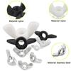 5-25pcs M3 M4 M5 M6 M8 M10 Nylon/304 Stainless Steel Hand Tighten Nut Butterfly Nut Ingot Wing Nut Nuts
