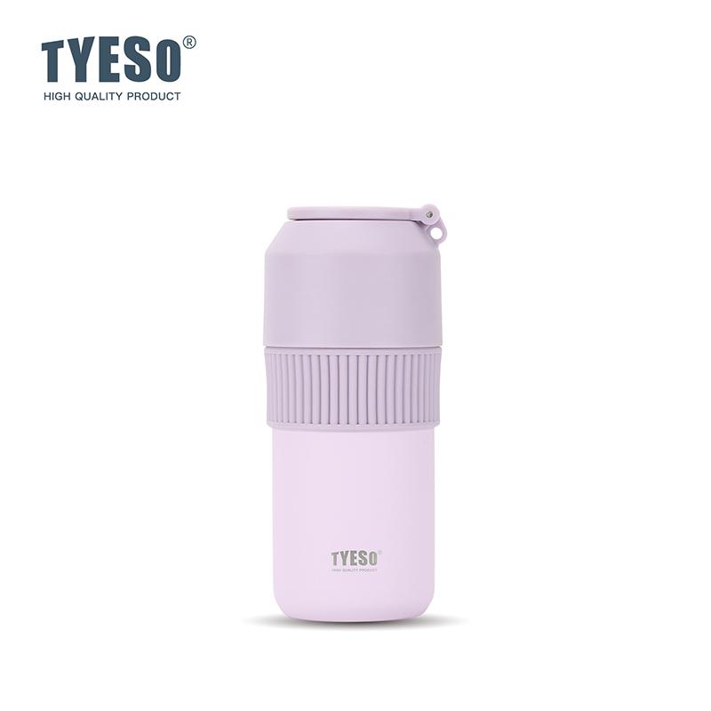 TYESO Vakuumisolierter Flaschenkühler für Haustierflaschen, Weinflaschen, Kaffee, Edelstahl, Sommer, Outdoor, Tragbar, Inklusive Becher