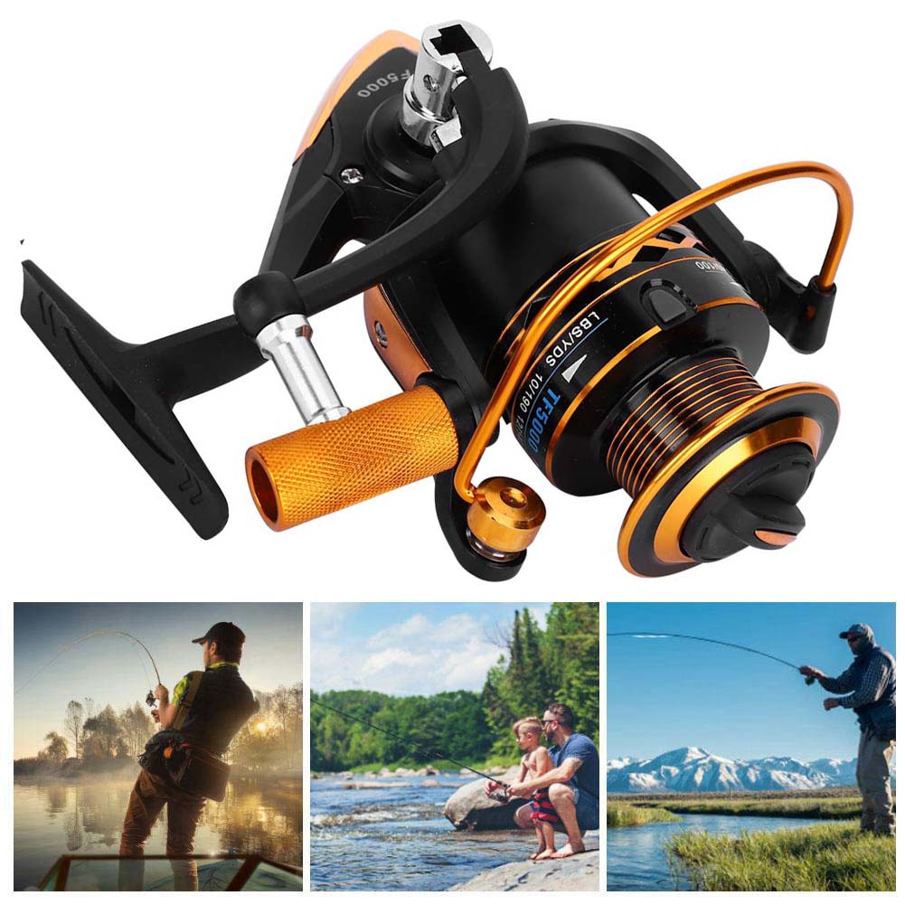 All Metal Spool Folding Rocker Arm Saltwater Spinning Wheel Fishing Reel Accessory ToolTF5000