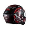 OGK KABUTO KAMUI3 ESTELA Motorcycle Full-Face Helmet, Black/Red (Size XL)