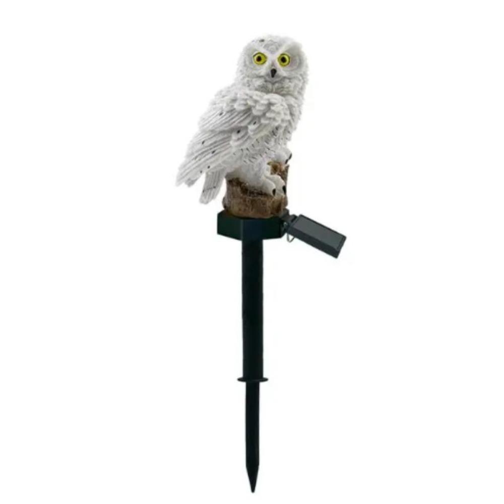 4pcs Solar Garden Light Outdoor Owl Solar Garden Stake Light Waterproof Warm White Led Light For Garden Patio Lawn Walkway Decor