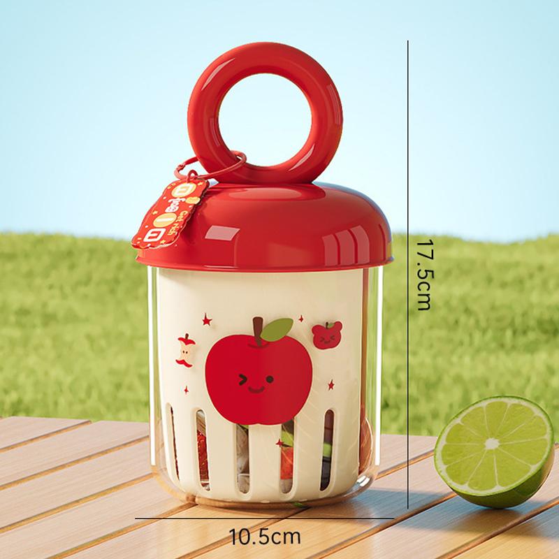 

Фруктовый стаканчик Уличный портативный герметичный стаканчик для йогурта и салата с вилкой Пикник Двухслойный стаканчик для слива