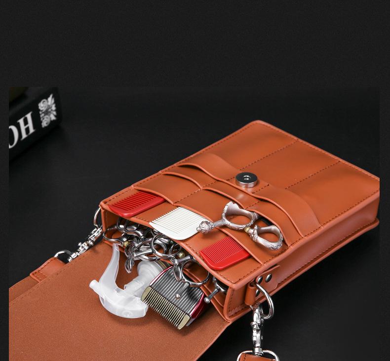 Large Capacity Hairdressing Scissors and Tool Bag - Crossbody and Waist Design for Pet Groomers and Hairstylists