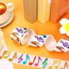 Colorful Glittering Musical Note Sticker Peeling and Stick Waterproof Decoration Adhesive Decal for Classroom Decors
