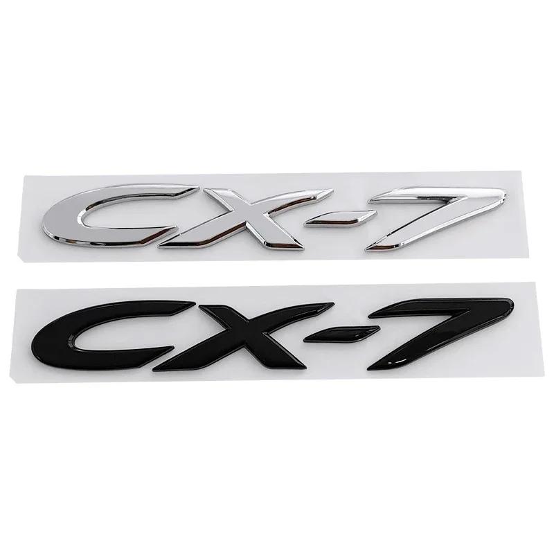 ABS Car Body Fender Side 3D Letter Emblem for Mazda CX4 CX5 CX7 CX30 CX50 CX60 CX90 C-HR Rear Trunk Badge Replaced Sticker lfpaz09