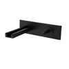 Wall Mounted Basin Faucets Black Bathroom Waterfall Sink Faucets Hot Cold In-wall Mixer Water Tap Brass