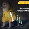 Dog Raincoat Hooded Cloak Waterproof Poncho with Reflective Stripes Rainy Day Outdoor Cloak Style Hooded Dog Raincoat