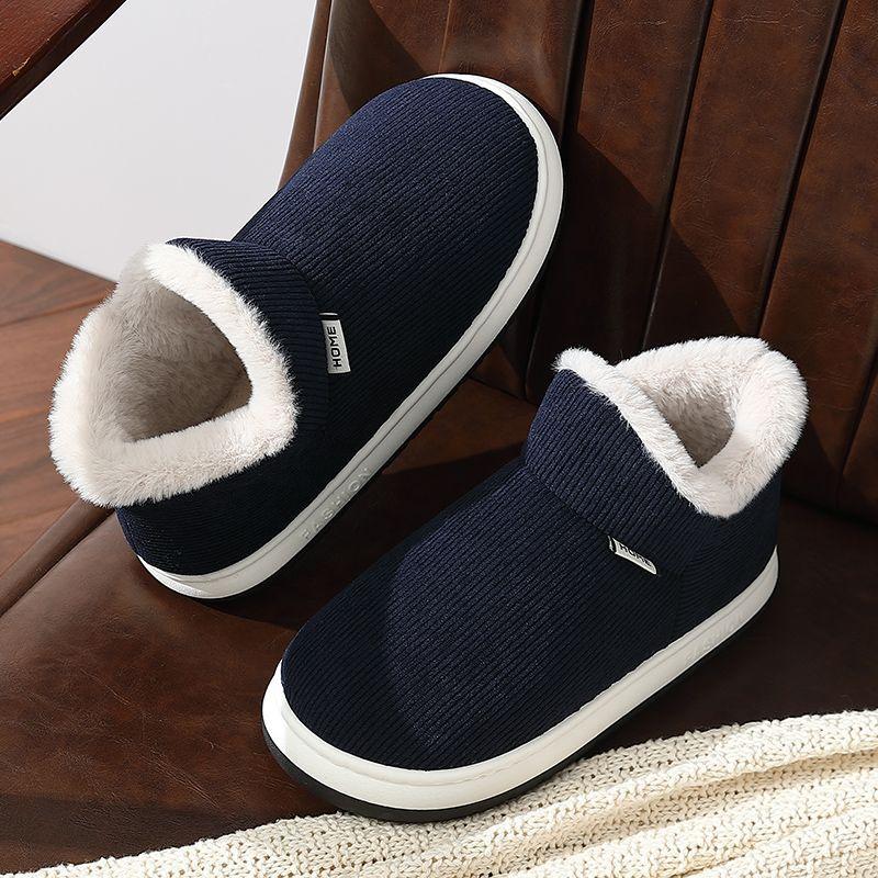 Chinese Cotton Slippers Winter Outer Wear Bag and Indoor Home Thick-soled Non-slip Velvet Warm Cotton Shoes