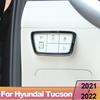 Stainless Steel Headlight Lamp Switch Frame Cover For Hyundai Tucson NX4    2024 Cover Trim Car Styling Accessories