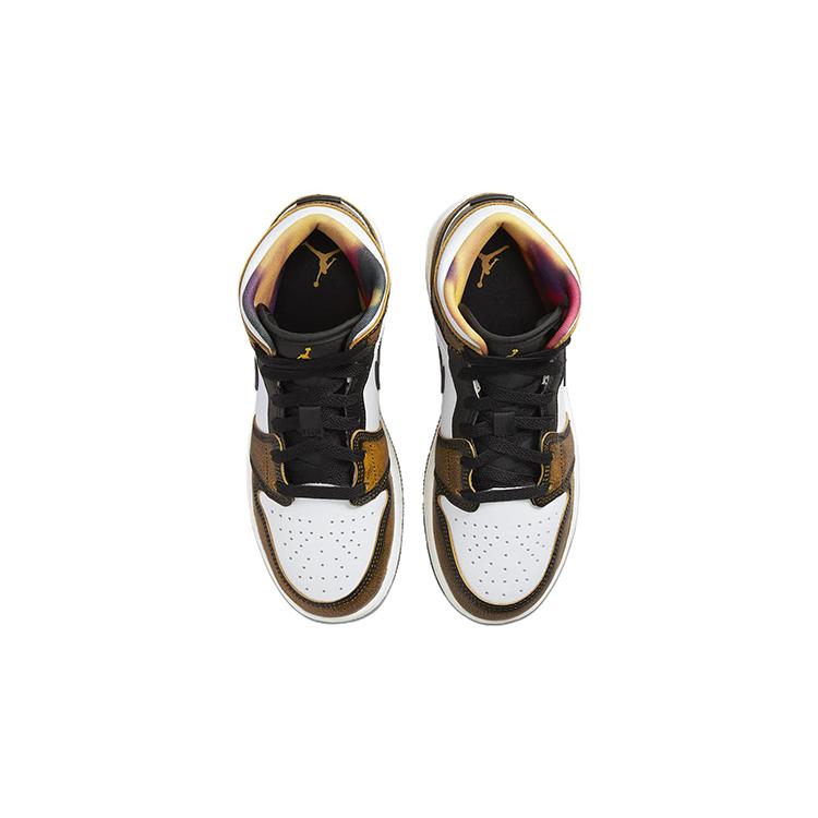 New Jordan 1 Mid SE Orange Wear Away GS DQ8418-071