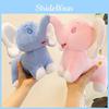 Adorable Lucky Plush Elephant Doll In Soft Blue And Pink Colors Perfect For Kids And Birthday Gifts