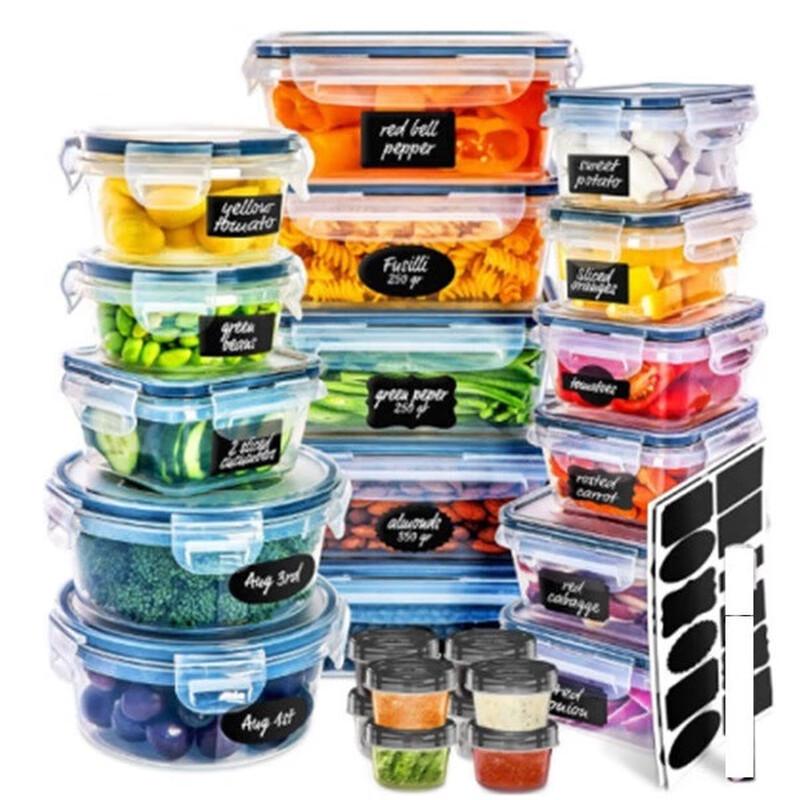 24-Piece Transparent Food Storage Container Set