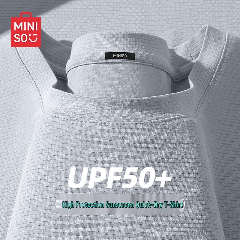 MINISO Men s Ice Silk Breathable Short-Sleeve T-Shirt L
