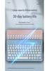 iPad 10.2 & Air 11 Round Cap Bluetooth Keyboard & Protective Case with Pen Slot Stand A16