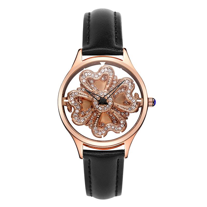 

Новые часы Hollow Turntable для женщин, модный тренд, водонепроницаемые, женские студенческие, простые женские часы