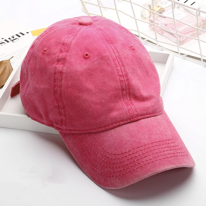 Vintage Washed Baseball Cap Unisex Adjustable Cotton Casual Sun Protection Hats