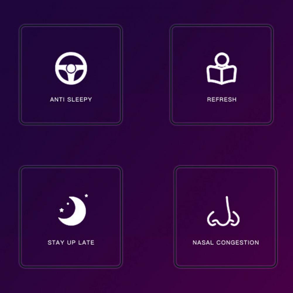 Pałeczka do budzenia z podwójnymi otworami, łatwa w użyciu, zapachowa, ze sznurkiem, przeciw senności, zapobiegająca senności, odświeżająca, chłodząca pałeczka do codziennego stosowania