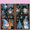 Snowflake Santa And Static Cling Window Stickers Home Decor Christmas For