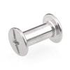 304 Stainless Steel Male and Female Double-Locking Rivet Screws for Albums, Ledgers, and Recipe Books.